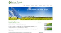 Desktop Screenshot of berliner-energie.de